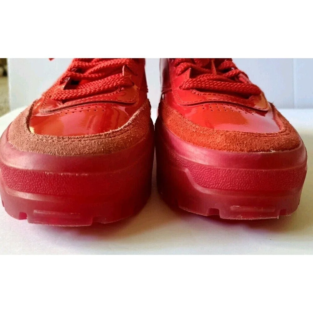 Reebok Cardi B Sneakers Size 5 Red Coated Club C Double Bubble Gum Bottom - Picture 13 of 13